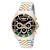 Invicta Pro Diver 43mm Black and Green Bezel Two-tone Stainless Steel
Bracelet Quartz Watch