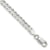 Sterling Silver 4.5mm Concave Beveled Curb Chain Bracelet