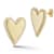 Sterling Statements 14K Yellow Gold Over Sterling Silver Cubic Zirconia
Halo Heart Studs