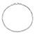 14K White Gold 2.25mm Flat Figaro Chain Bracelet