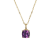 Lab Alexandrite Sapphire And CZ 18k Yellow Gold Over Silver June
Birthstone Pendant 8.14ctw