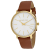 Michael Kors Women's Pyper White Dial, Brown Leather Strap Watch