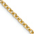 14k Yellow Gold 2.4mm Solid Round Open Link Cable 24 Inch Chain
