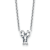 White Lab-Grown Diamond F VS 14K White Gold "Y" Initial
Necklace 1.70ct