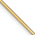14k Yellow Gold 0.9mm Solid Diamond-Cut Octagonal Snake 30 Inch Chain