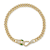 Rachel Zoe 14K Yellow Gold Over Sterling Silver Pave Cubic Zirconia
Snake Head Curb Link Bracelet