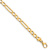 14k Yellow Gold 5mm Hand-polished Figaro Link Bracelet