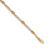 10k Yellow Gold and Rhodium Over 10k Yellow Gold Diamond and Citrine Bracelet