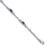 Rhodium Over 14k White Gold Diamond and Tanzanite Bracelet