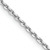 Rhodium Over 14k White Gold 1.4mm Solid Diamond-Cut Round Open Link
Cable 22 Inch Chain