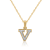 White Diamond Accent 10k Yellow Gold V Initial Pendant With 18” Rope Chain