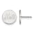 Rhodium Over Sterling Silver MLB LogoArt New York Mets Post Earrings