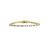 Pink And White CZ Tennis Bracelet In 14K Gold Over Sterling Silver