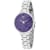 Roberto Bianci Women's Gemma Purple Dial, Stainless Steel Watch