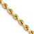 14k Yellow Gold 4mm Diamond-Cut Rope 18 Inch Chain