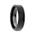 SAN ANTONIO Flat Black Tungsten Carbide Band with Brushed Finish 6mm