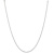 Rhodium Over 14k White Gold 0.7mm Solid Rope 16 Inch Chain
