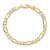 10k Yellow Gold 6.25mm Flat Figaro Link Bracelet