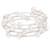 Sterling Silver Rhodium Plated Triple Row Freshwater Pearl Coil Bracelet