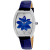 Christian Van Sant Women's Lotus Blue Dial, Blue Leather Strap Watch