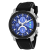 Oceanaut Men's Kryptonite Blue Dial, Black Rubber Strap Watch