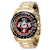 Invicta Speedway Casino Royale 39.5mm Black Dial Gold Tone Stainless
Steel Quartz Watch