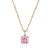 Pink And White Cubic Zirconia 18k Yellow Gold Over Silver October
Birthstone Pendant 7.12ctw