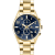 Oceanaut Men's Escapade Blue Dial, Yellow Stainless Steel Watch