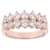 White Cubic Zirconia 18K Rose Gold Over Sterling Silver Band Ring 2.70ctw