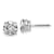 Rhodium Over 14K White Gold 2ct. 6.5mm Round G H I True Light Moissanite
Screwback Earrings