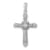 Rhodium Over 14K White Gold 1/6ct. Diamond Filigree Cross Pendant