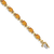 14K Two-tone Gold Citrine Bracelet