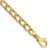 14k Yellow Gold 8.6mm Hand Polished and Textured Fancy Link Bracelet