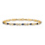 10k Yellow Gold and Rhodium Over 10k Yellow Gold Diamond and Sapphire
Infinity Bracelet