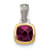 Rhodium Over Sterling Silver with 14k Accent Rhodolite Garnet Pendant