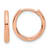 14k Rose Gold Polished 9/16" Hinged Hoop Earrings