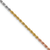 14k Tri-color Gold 1.75mm Solid Diamond-Cut Rope 20 Inch Chain