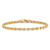 14k Yellow Gold 3.3mm Hand-Polished Fancy Link Bracelet