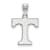 Rhodium Over Sterling Silver LogoArt University of Tennessee Medium Pendant