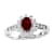 0.85ctw Ruby and Diamond Ring in 14k White Gold
