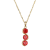Red Cubic Zirconia 18k Yellow Gold Over Sterling Silver January
Birthstone Pendant 7.32ctw