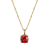 Red And White Cubic Zirconia 18k Yellow Gold Over Silver January
Birthstone Pendant 7.23ctw