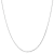 14K White Gold 0.5mm Octagonal Snake Chain Necklace