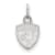 Rhodium Over Sterling Silver NHL LogoArt Florida Panthers Extra Small Pendant