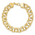 14k Yellow Gold 14mm Triple Link Charm Bracelet