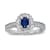 0.75ctw Sapphire and Diamond Ring in 14k White Gold
