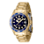 Invicta Pro Diver 37.5mm Blue Dial Stainless Steel Band Quartz Watch