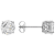 White Cubic Zirconia Rhodium Over Sterling Silver Stud Earrings 4.37ctw