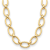 18K Yellow Gold 17.4mm Oval Link 16.5-inch Necklace