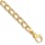 10k Yellow Gold 8.6mm Hand Polished and Textured Fancy Link Bracelet
